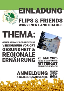 Einladungsflyer Flips & Friends © Stadt Wurzen