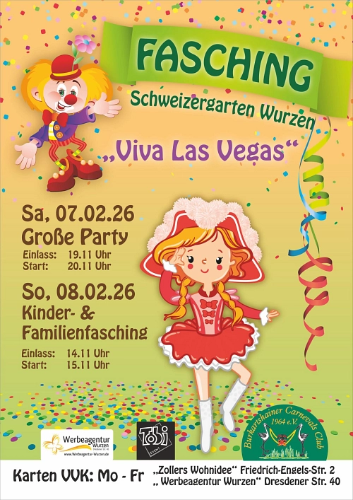 Fasching 2026&nbsp;&copy;&nbsp;KulturBetrieb Wurzen