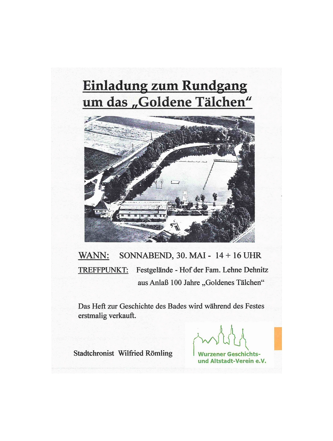 Rundgang um das "Goldene Tälchen"&nbsp;&copy;&nbsp;Wurzener Geschichts- und Altstadtverein e.V.