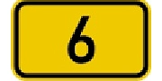 Schild, B6, Bundesstraße
