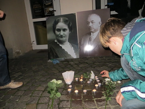 Aktion Stolpersteine © Fotografin: Conny Hanspach