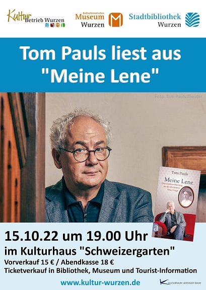 Tom Pauls liest aus "Meine Lene" © KulturBetrieb Wurzen