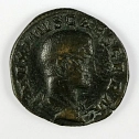 Römischer Sesterz von Maximus Caesar Vorderseite&nbsp;&copy;&nbsp;KHM Wurzen, Inv.Nr.: V1336G