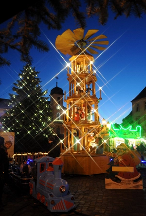 Pyramide auf dem Wurzener Weihnachtsmarkt
